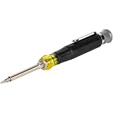 Klein Tools 32600P 13-in-1 Mini Precision Screwdriver with Pocket Clip | Magnetic All-Purpose Driver with Nut Drivers, Phillips, Slotted, and TORX Tips