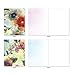 The Best Card Company - 10 Boxed Note Cards with Flowers - Blank Assorted Floral Notecards Bulk (4 x 5.12 Inch) - Watercolor Botanicals M3314