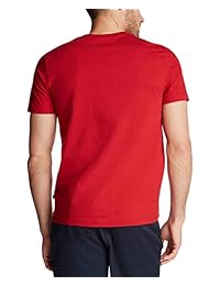Nautica - Camiseta de manga corta para hombre, 100% algodón, diseño de logotipo clásico