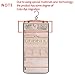 BAGSMART Travel Jewelry Organizer Roll Foldable Jewelry Case for Journey-Rings, Necklaces, Bracelets, Earrings, Black