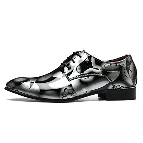 image for Iumer Men's Classic Modern Oxford Shoes Lace Up Leather Lined Perforat