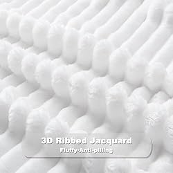 NEWCOSPLAY Super Soft Queen Blanket White Premium
