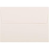JAM PAPER A6 Strathmore Invitation Envelopes - 4 3/4 x 6 1/2 - Natural White Wove - 50/Pack