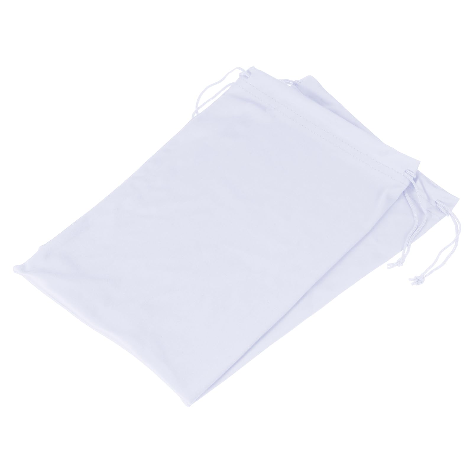 M METERXITY 2 Pack Ski Goggle Bag - Microfiber Snow Goggles Case Sleeve Drawstring Pouch Protection Bags, Apply to Goggles (7.1 x 10.6 Inch, White)