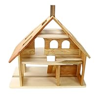 Camden Rose Three Story Cherry Wood Dollhouse