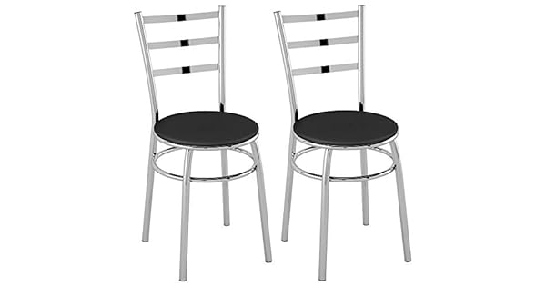 Brv Moveis Set Of Two Dining Chairs Pc170001 Chrome Tube 7 8