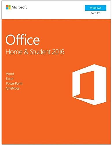 Office 2016 Home and Student Product Key Card | English Language | For PC
