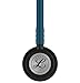 3M Littmann Classic III Monitoring Stethoscope, Black-Finish Chestpiece, stem and headset, Caribbean Blue Tube, 27 inch, 5869