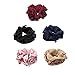 5PCS Satin Hair Scrunchies Elastic Hair Bands Ties Hair Ponytail Holder Hair Accessories For Women