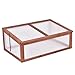 Portable Wooden Green House Cold Frame Garden Raised Plants Bed Protection
