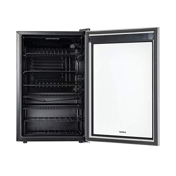 KUPPET-36-Bottle-Wine-Cooler-Counter-Top-Wine-CellarChiller-with-Digital-Temperature-Display-Compressor-Freestanding-Single-Zone-Refrigerator-for-Red-and-White-Wines-Metal-shelf