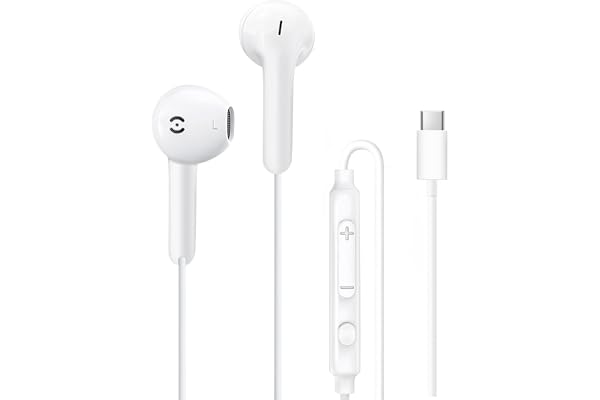 MAS CARNEY USB C Wired Headphones for iPhone 17e 16 15 Pro Max USBC Earbuds Ear Buds Wired Type C Headphones for iPhone 17 16
