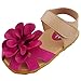 DADAWEN Girls' Closed-Toe Summer Solid Flower Outdoor Sport Casual Sandals(Toddler/Little Kid)