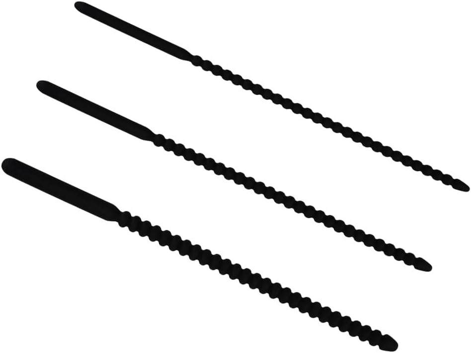 Silicone urethral Plug, Silicone Urethral Sounds Penis Plug Urethral Probe Wand Pearl Shape Urethral Sounds Rod Penis Urethral Sound Beads Probe (3PCS)