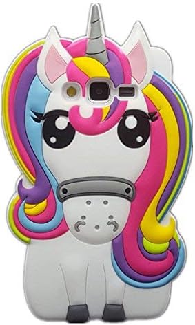 Rainbow Unicorn Samsung J3 J3 2016 Case,Awin 3D Cute Cartoon Rainbow Unicorn Horse Animal Soft Silicone Rubber Case for Samsung Galaxy J3/J3(2016) /Express Prime/Amp Prime(Rainbow Unicorn)
