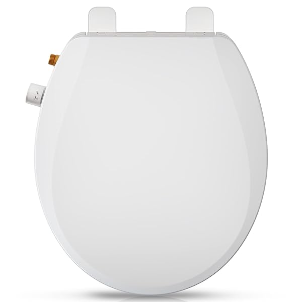 CLIRASS ELONGATED BIDET TOILET SEAT WITH QUIET-CLOSE, NON-ELECTRIC...