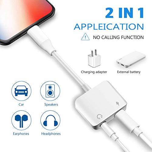 image for Ambrrhty Lightning Headphone Adapter for iPhone Lightning to 3.5mm Hea