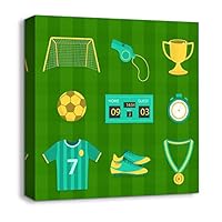 Canvas Wall Art Cartoon Picture Canvas Prints Home Artwork Decoration for Kids Bedroom Bathroom - 12x12 inches