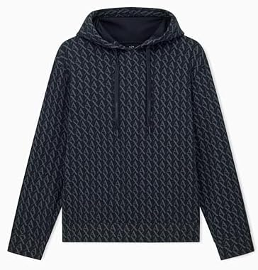 Armani Exchange Men's Icon Project Embroidered Zip Up Hooded