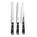 HULLR 7 Piece Stainless Steel Kitchen Knife Set with Wooden Block