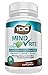100% Natural Brain Function Support for Memory, Focus & Clarity - All-in-One Mental Performance Supplement, With Ginkgo Biloba, St John's Wort, DMAE, L-Glutamine, Bacopa & More, By 100 NATURALS