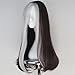 Miss U Hair Long Wavy Women Brown Silver Party Hair Halloween Costume Cosplay Wig