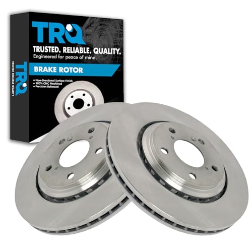 Photo 1 of TRQ Front Brake Rotor Set Vented Compatible with 2017-2020 Acura MDX 2011-2024 Honda Odyssey 2019-2024 Passport 2016-2022 Pilot 2017-2024 Ridgeline