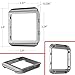 Fitbit Blaze Accessory New Style Frame Housing With Band,Large(6.3-9.1 in),Shareconn Milanese Loop Stailess Steel Bracelet Strap (Silver Frame+Loop)