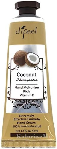 Difeel Organic Moisturizing Hand Cream 1.4 Oz / 42 Ml (Coconut-1Pack)