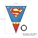 KUDES Superhero and Avengers Triangle Banners Party Supplies for Baby Shower,Children Kids First Birthday Party, Nursery Decorations and DC Justice League