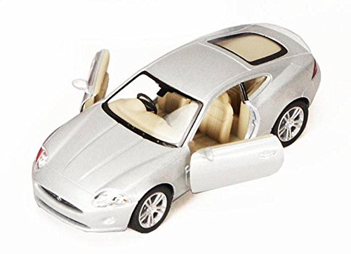 Jaguar XK Coupe, Silver - Kinsmart 5321D - 1/38 scale Diecast Model Toy Car