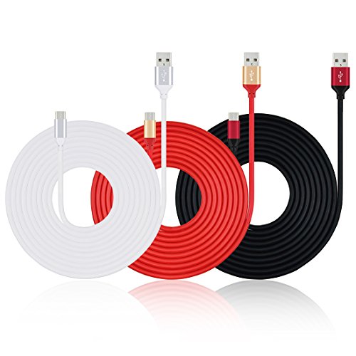 Type c charger cable, mivine 3pack 10ft quick charge 3.…