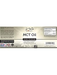 Amate Life - Cápsulas de aceite MCT 100% puro de 3000 mg - Metabolismo y potenciador de nivel de...