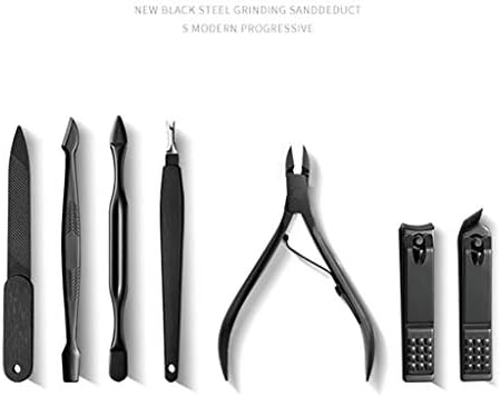 Eldori メイクアップ 19 新作 人気 安いnail Knife 女性 女の子 Nail Care 用品 女優 人気 マニキュア 安全 無毒 原宿 和風 夢幻 手作 ステンレススチールブラック18ピースマニキュアネイルクリッパーセットパーソナルケアネイルツールネイルクリッパーセットネイル