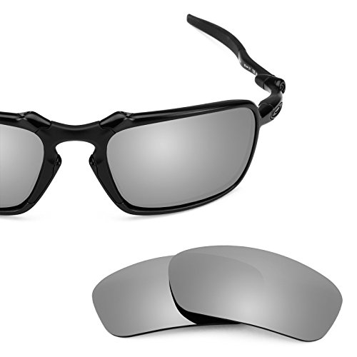 Revant Polarized Replacement Lenses for Oakley Badman Elite Titanium MirrorShield