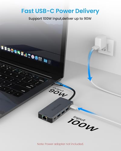 USB C Docking Station Dual Monitor, 9-in-1 USB Hub with 2 HDMI 4K@60HZ, 1×1000Mbps Ethernet, 3× USB 3.0, 1× Type C, 1× PD Charging, 1×3.5mm Audio, Dock for Laptop/Computer/Tablets/Windows