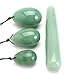 Yoni Eggs Massage Stones Stick,3pcs Natural Drilled Rose Crystal Quartz Jade Eggs and 1 pcs Massage Stick for Kegel Exercise Eggs Healing Stone to Train Pelvic Muscles