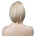 RightOn Classical Short Straight Women Girls Brown Synthetic Wig With Wig Cap (Linen Blonde)