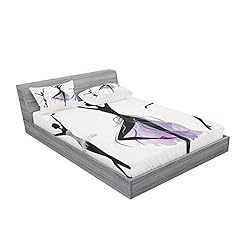Ambesonne Ballet Fitted Sheet & Pillow Sham