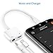 DAEETO Jack Adapter Headphone 2 in 1 Adapter with Aux Audio Jack Adaptor (White)