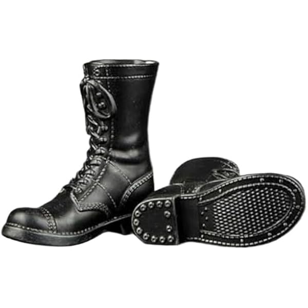 Ximitoy 1/6 Scale Soldier Leather Outfit - Black Coat & Pants For 12" Action Figures