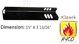Hyco Porcelain Steel Heat Plate Replacement for Select Uniflame Gas Grill Models, hy91591(1-pack)