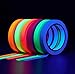 UV Reactive Blacklight Fluorescent Gaffers Cloth Tape Larger Size - Professional Grade - Glow Party Supplies - Neon Party Decorations - 6 Pack - 6 Colors - 0.59in X 60ft per Roll