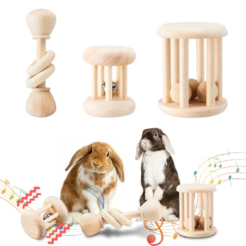 AOWPFVV Wooden Bunny Toys