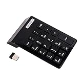 Kmashi Financial Accounting (NUM Lock indicator) Ultrathin USB 2.4G Mini Wireless Receiver Numeric Pad Touchpad Scissor-end Structure 19 Keys Numerical Keyboard Keypad for Mac Win 7 8 XP 2000 Vista Tablet Laptop Computer Black