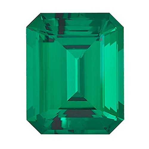 4.54-6.12 Cts of 12x10 mm AAA Emerald-Cut Russian Lab Created Emerald (1 pc) Loose Gemstone