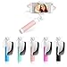 Mini Selfie Stick Extendable Monopod With Mirror For IPhone 6s 6 Plus 5s 5 Android Samsung Galaxy S7 Edge/S4 Smart Phones(Pink)