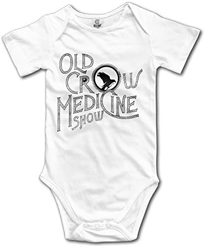 OKAKA Old Crow Medicine Show Unisex Baby Onesie Rompers Jumpsuit Babysuit Climbing Clothes White