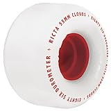 Ricta Clouds Skateboard Wheels, Red, 55mm, 86a