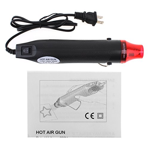 ChgImposs Mini Hot Air Gun, 110V 300W Portable Multi Function Electrical Heat Tool for DIY Embossing, Shrink Wrapping, Drying Paint